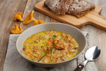 Chanterelle cream soup