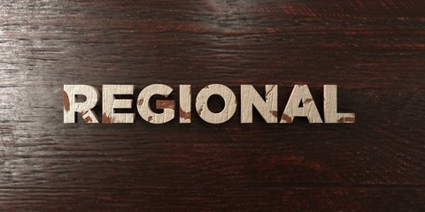 Regional - grungy wooden headline on Maple  - 3D rendered royalty free stock image. This image can be used for an online website banner ad or a print postcard.