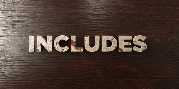 Includes - grungy wooden headline on Maple  - 3D rendered royalty free stock image. This image can be used for an online website banner ad or a print postcard.