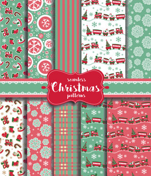 Christmas seamless background