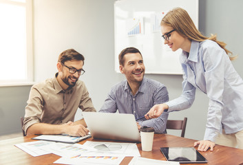 Business people working