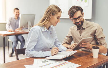 Business people working