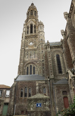 Fototapeta na wymiar The Basilica of St. Louis de Montfort at Saint-Laurent-sur-Sev