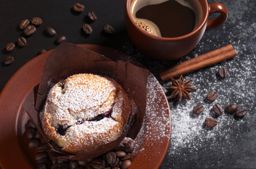 Coffee and muffin