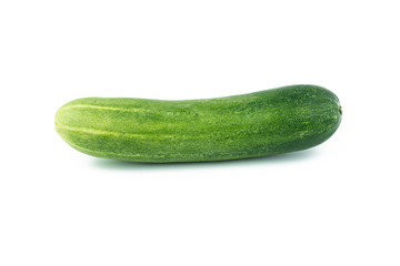 fresh cucumbers isolated on white