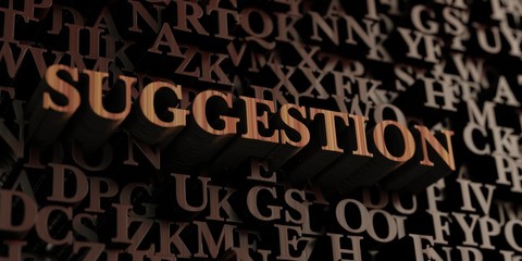 Suggestion - Wooden 3D rendered letters/message.  Can be used for an online banner ad or a print postcard.