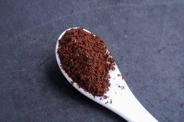ground coffee macro
