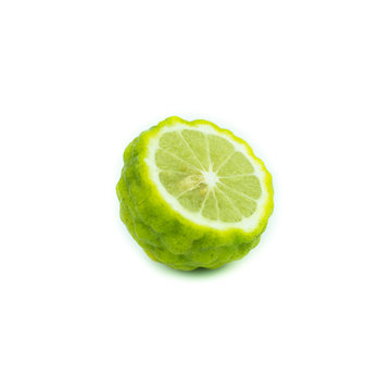 Bergamot fruit, Bergamot isolated on white background.