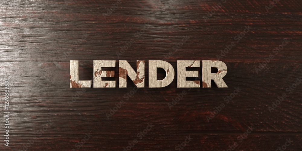 Fototapete lender - grungy wooden headline on maple - 3d rendered royalty free stock image. this image can be u