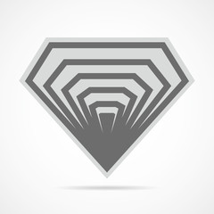 Diamond icon. Vector illustration.