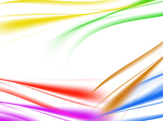 Abstract background of multicolor wave on white. Abstract background of wave on white , illustration.