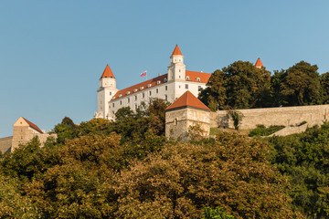 Fototapeta na wymiar Bratislava Castle in Slovak Republic