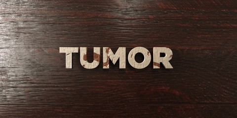 Tumor - grungy wooden headline on Maple  - 3D rendered royalty free stock image. This image can be used for an online website banner ad or a print postcard.