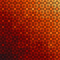 Fototapeta na wymiar Pattern with symmetric geometric ornament. Gradient color abstract background.