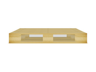 Vector illustration of an empty wooden pallet
