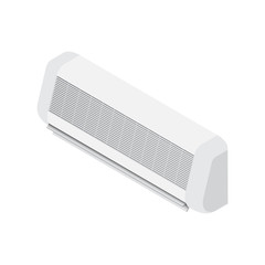 air conditioner realistic Vector Illustration