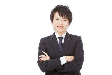 男性　ビジネス　腕組み