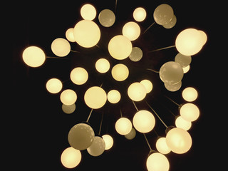 Abstract and modern circular lights background for decoration
