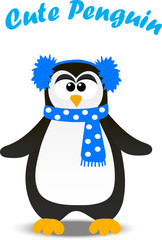 cute Christmas penguin