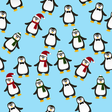 cute Christmas penguin