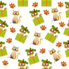 Fototapeta premium pattern with cute cats