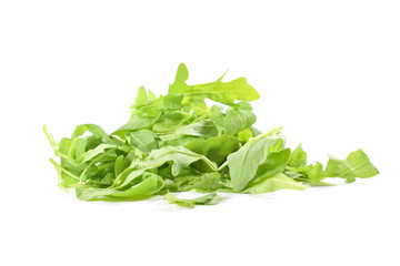 Pile of organic arugula or rocket