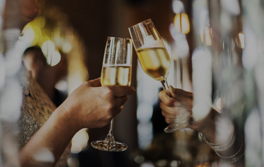 Women Friendship Party Celebration Drinks Cheers Happiness Conce