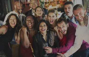 People Party Celebration Drinks Cheers Happiness Concept