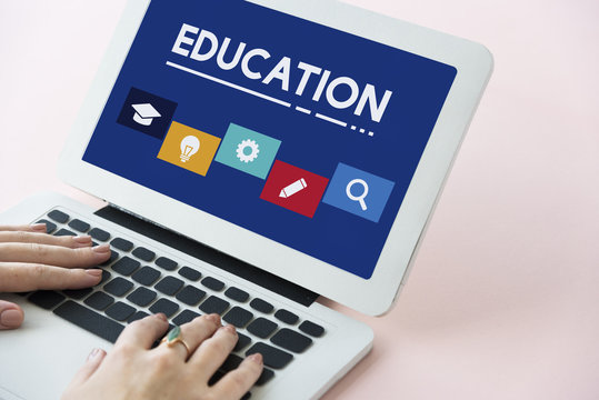 Education School Icon Boxes Concept