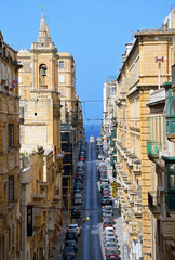 Obraz premium Old Bakery Street in Valletta