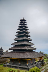 black pagoda at the Besakih Temple in Bali