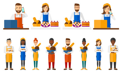 Fototapeta premium Vector set of business characters.