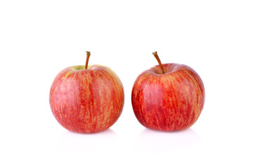  red apple isolated on white.