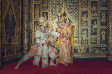 Khon, pantomime performances action of Thailand, a kind of Thai