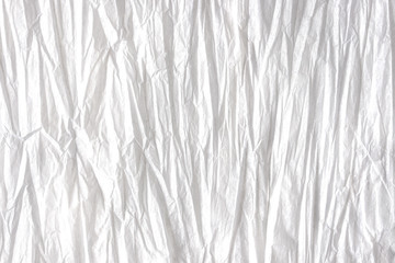 Obraz premium White crumpled paper background
