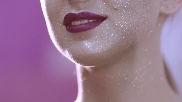 make-up artist doing make-up fashion