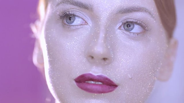 make-up artist doing make-up fashion