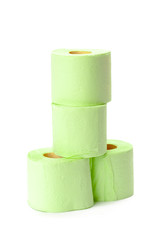 toilet paper isolated on white background