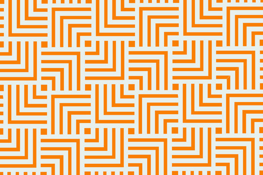 Orange Geometric Pattern Background Design | Abstract Modern Art Decorative 