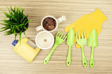 composition of garden tools