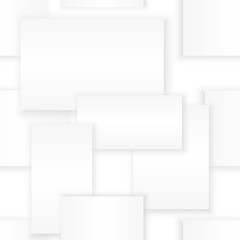 white rectangles with shadows seamless background