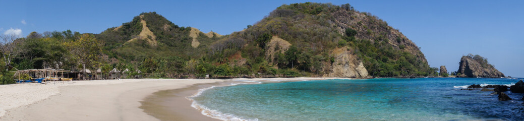Obraz premium Panoramic view of Koka beach, Flores, Nusa Tenggara, Indonesia