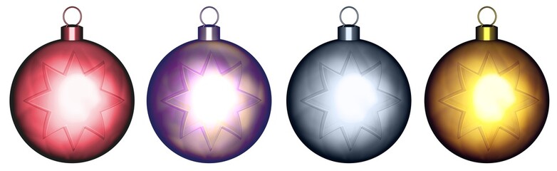 3D Bild - Kugel - Christbaumkugel - Christbaumdekoration