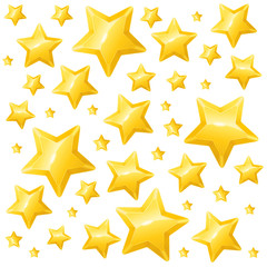 Golden Star Background Wallpaper or Card. Vector