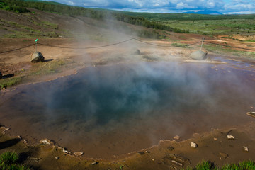 Sleep geyser in Iceland