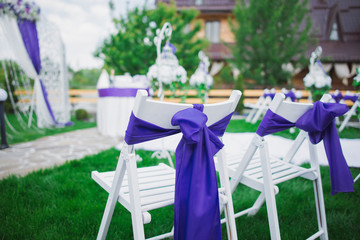 Fototapeta na wymiar Wedding ceremony outdoors