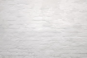 Old White Wash Painted Grunge Exterior Wall Blank Background Tex