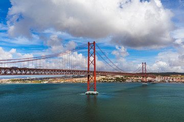 Lisbon and 25th of April Bridge - Portugal