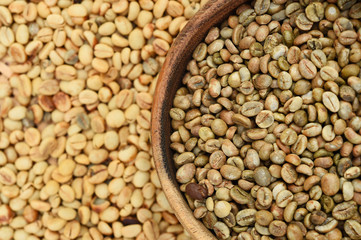 Close up of coffee beans for background