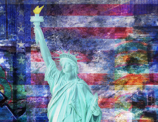 Naklejka premium America NYC